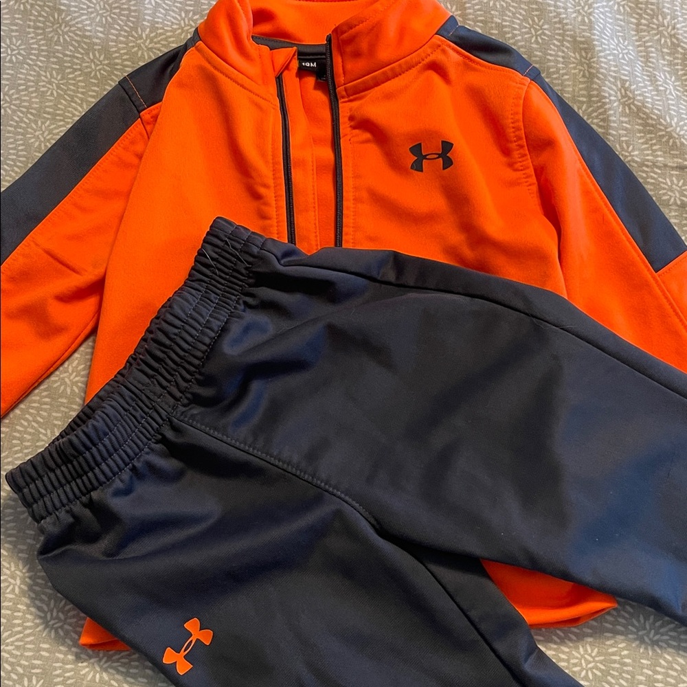 Under Armour Orange and Gray Tracksuit